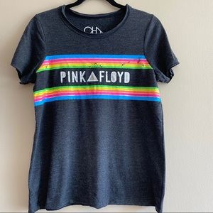 CHASER pink Floy neon stripes Tee S
